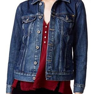 LUCKY BRAND THE TOMBOY TRUCKER JEAN JACKET SIZE S